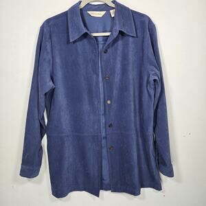 Bechamel Vintage Faux Suede Women's Shacket. Size Medium.